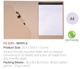 AMS-FO 3281- MYRTLE - Eco Freindly Folder - Al Masam Stationery LLC